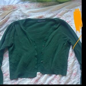 Brandy Melville Emerald Green Cardigan